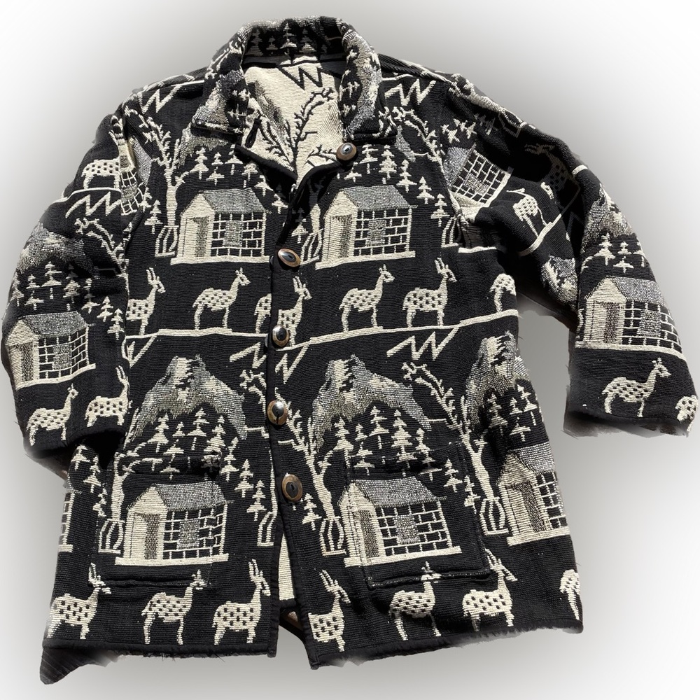Reversible Nikky’s vintage woven country deer jacket